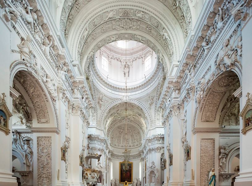 Baroque Church of St Peter and St Paul in Vilnius, Lithuania