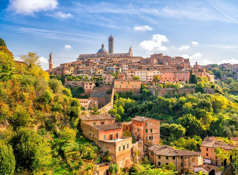 Skyline in Siena, Italy