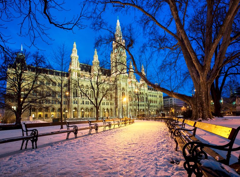 The Town Hall of Vienna, Austria