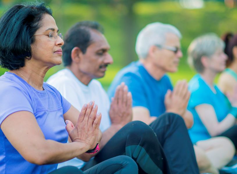 Yoga at Hotel Varanasi, India