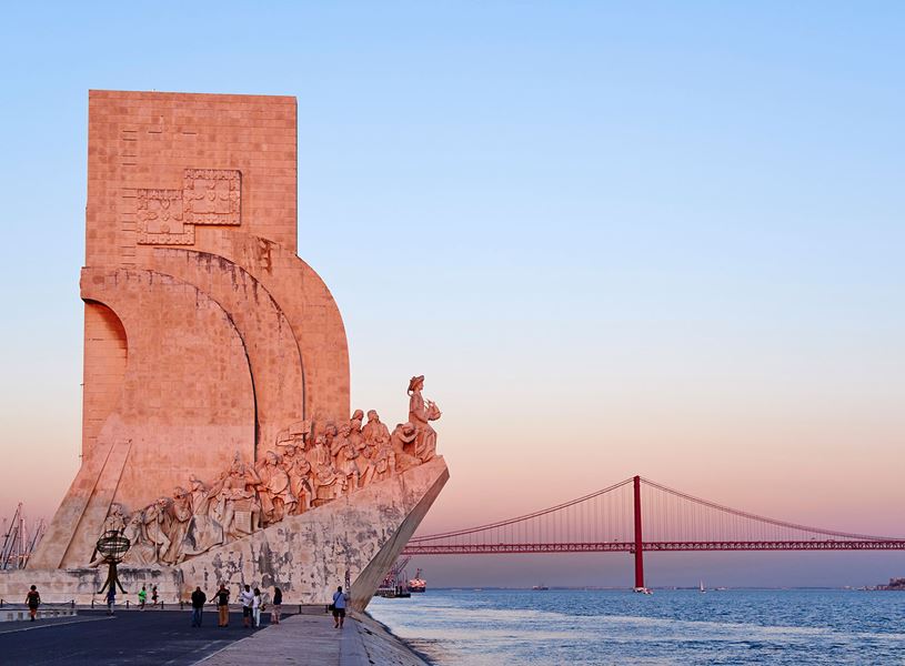 Monument to the Discoveries on the Tagus River in Lisbon, Portugal