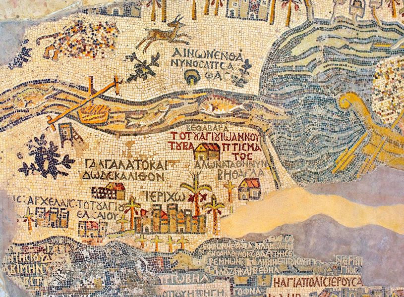 Mosaic map of the Holy Land, Madaba, Jordan