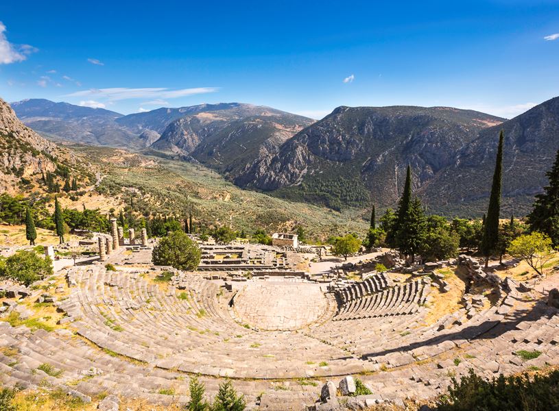 The Ancient Theatre of Delphi, Greece