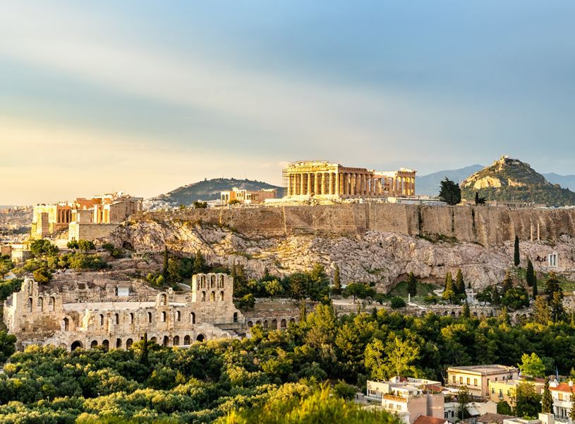 The Acropolis of Athens, UNESCO world heritage site in Athens, Greece