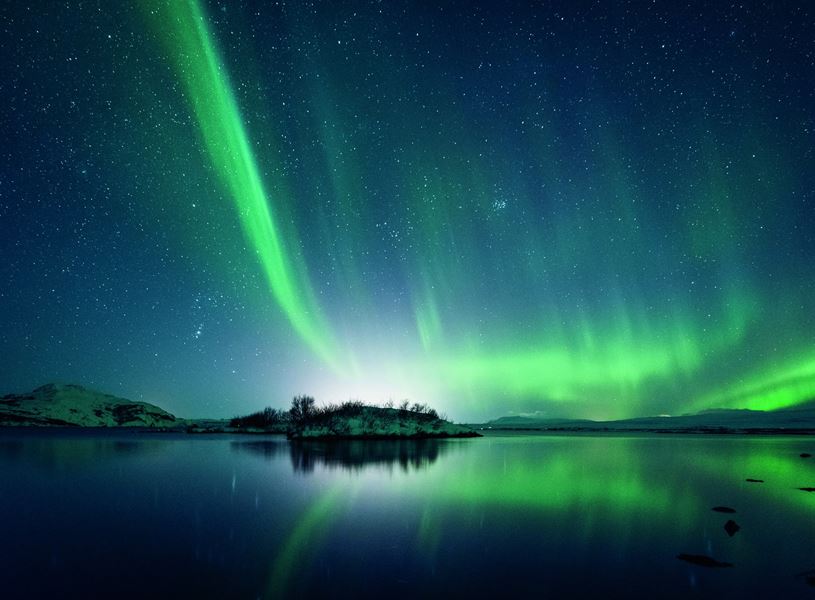 Northern lights Reykjavik, Iceland