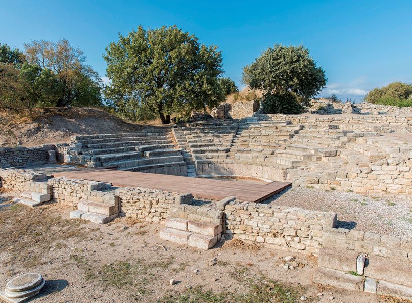 Odeon in the ancient city of Troy, Turkey