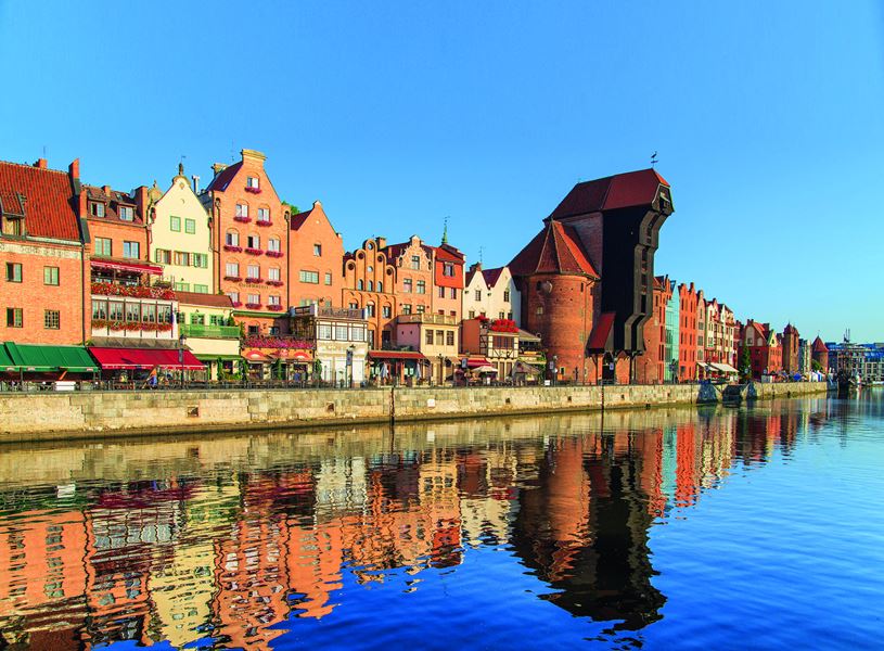 Medieval waterfront Gdansk, Poland
