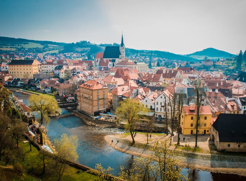 View of Cesky Krumlov, Czech Republic​