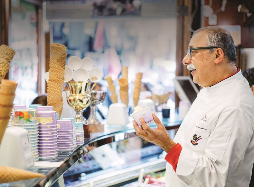Sergio Dondoli gelato parlour​, San Gimignano, Italy