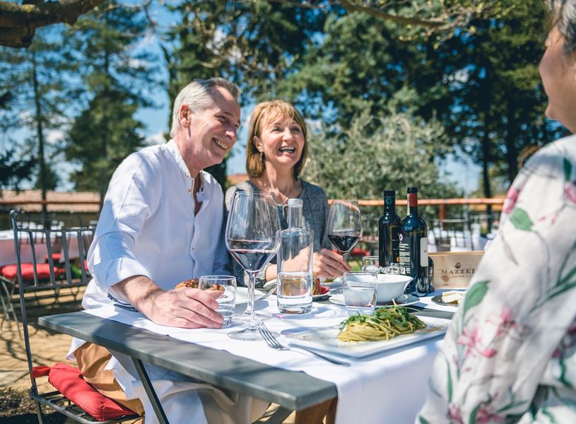 Lunch in San Gimignano, Italy
