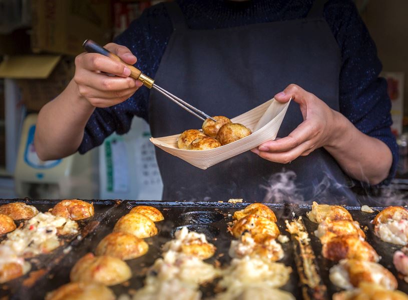Donburi Street Food Osaka, Japan