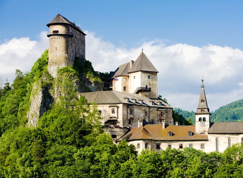 Oravsky Castle in Oravsky Podzamok, Slovakia