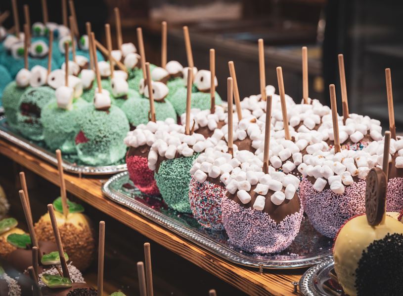 Market stall in Freiburg, Germany