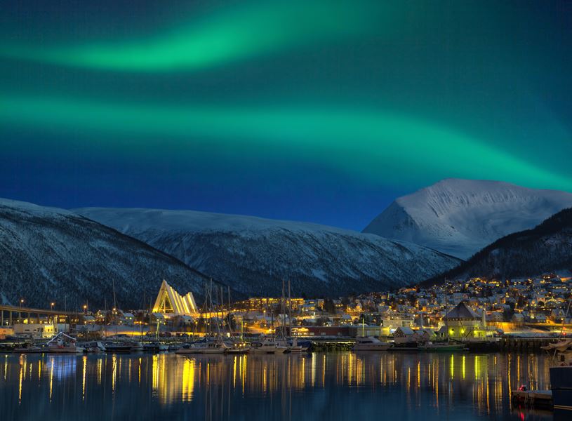 Tromso bay in Norway