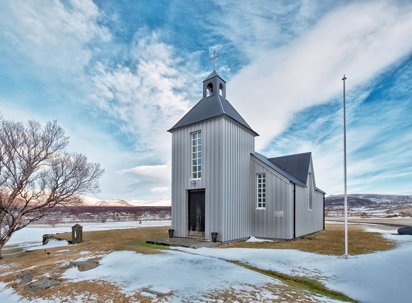 The church of Husafell, Iceland