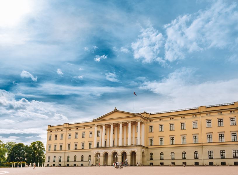 The Royal Palace in Oslo, Norway