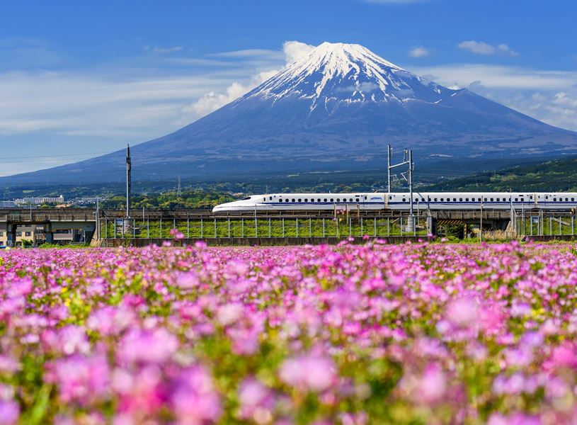 Scenic Bullet Train journey, Japan