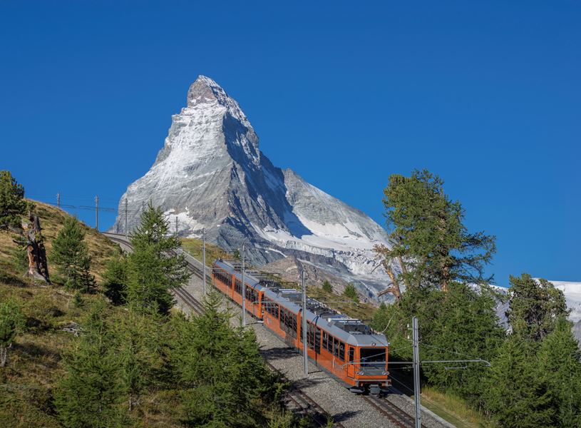 Ride the Gornergrat train for spectacular views Zermatt, Switzerland