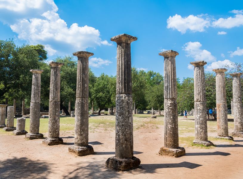 The Gymnasium at the Archaeological site of Olympia, Greece