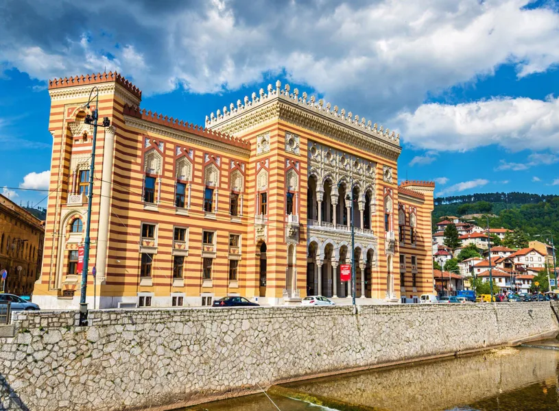 Town Hall in Sarajevo, Bosnia and Herzegovina