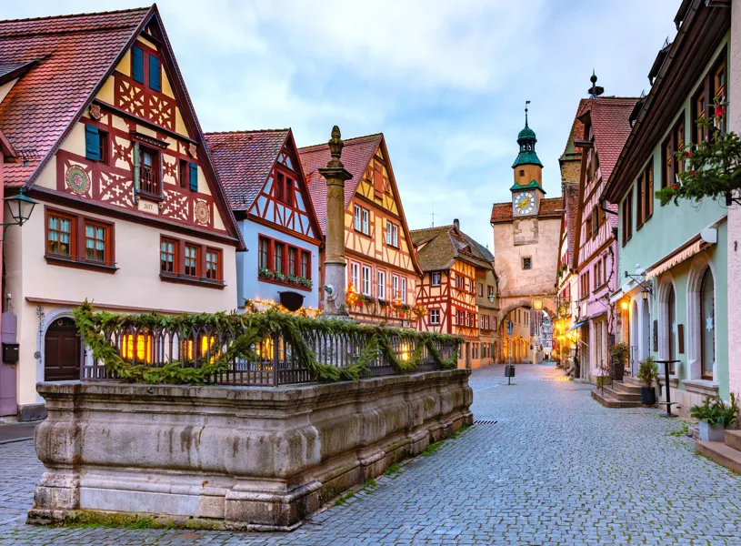 Old Town of Rothenburg ob der Tauber in Bavaria, Germany