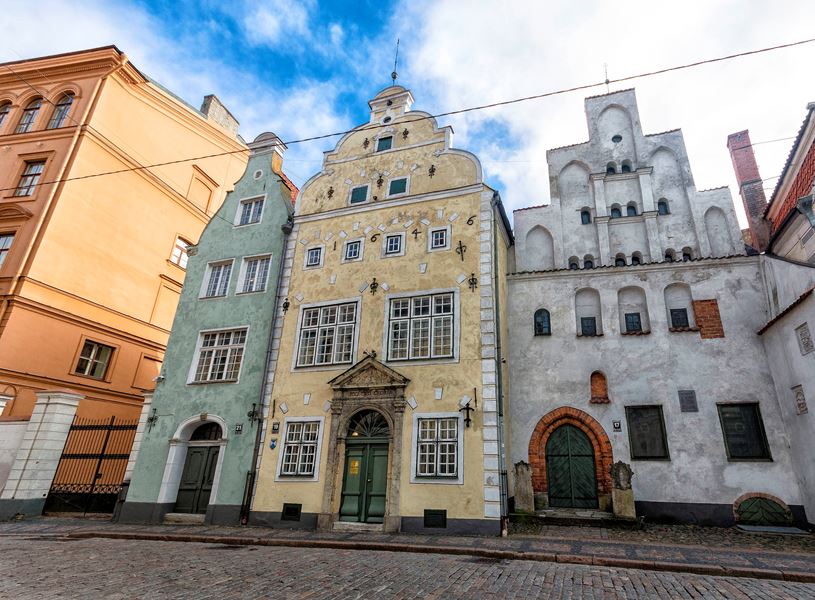 House of the Three Brothers in Riga, Latvia