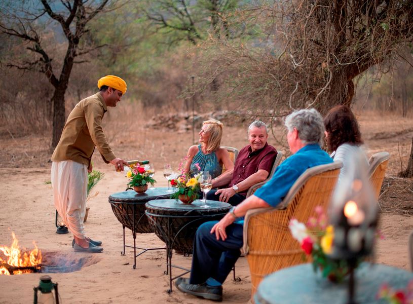 Sunset Dinner Jaisalmer Sand Dunes, India