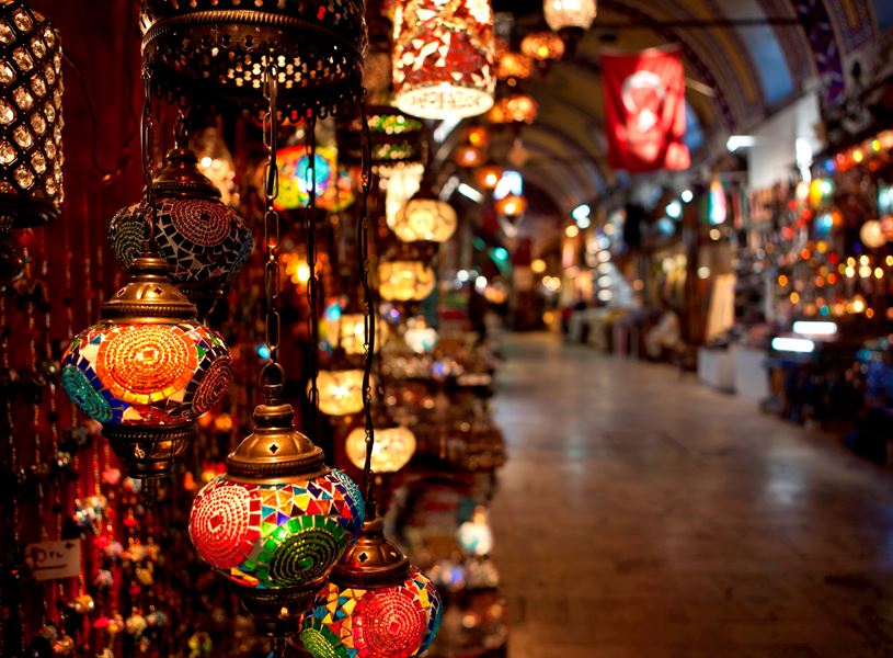 Turkish Lamps the Grand Bazaar, Istanbul, Turkey