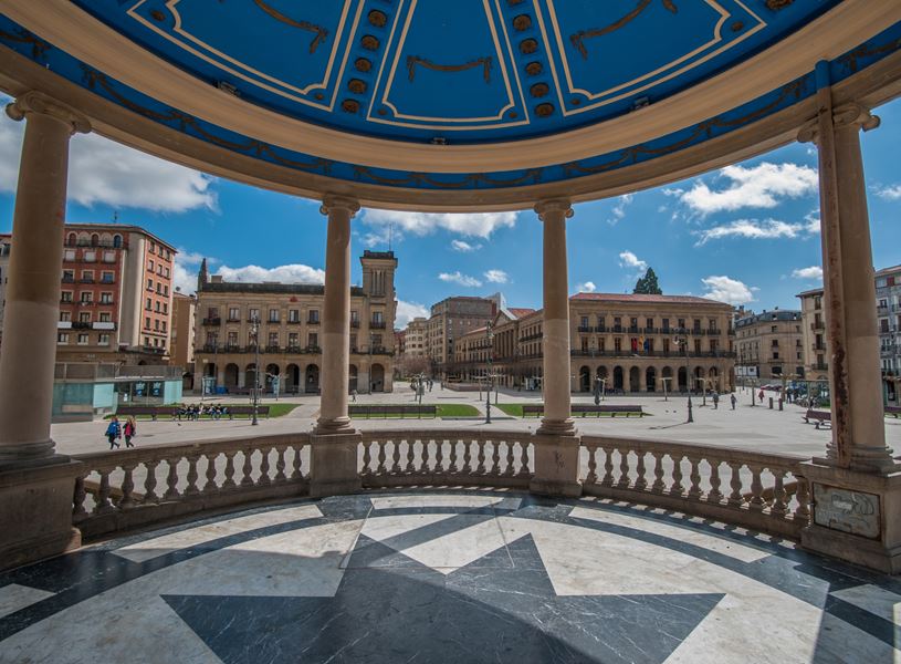 Town Square and bandstand, Pamplona, Spain