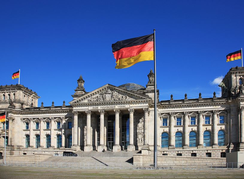 Reichstag Building in Berlin, Germany