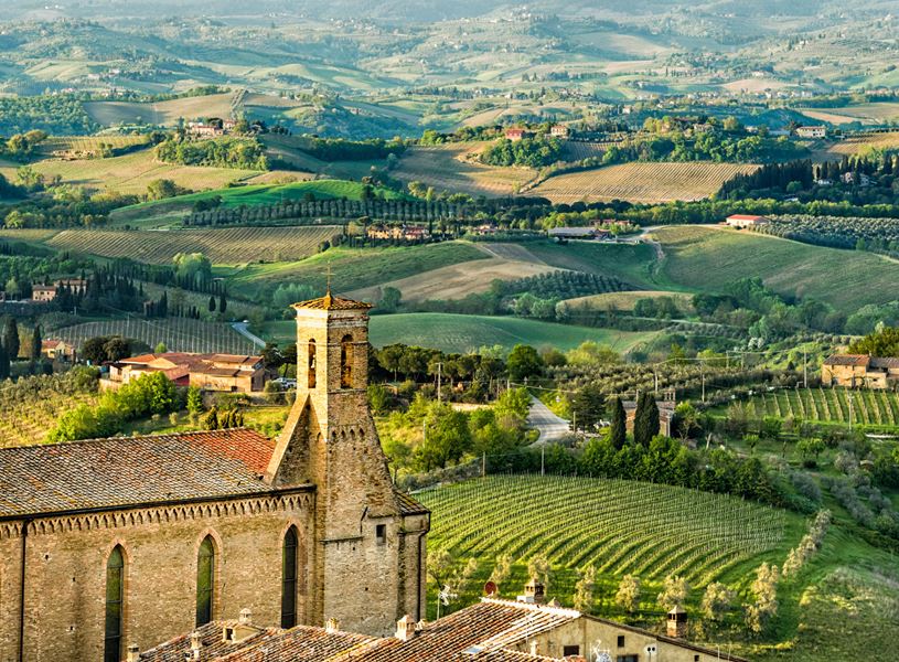 Scenic views of San Gimignano, Italy