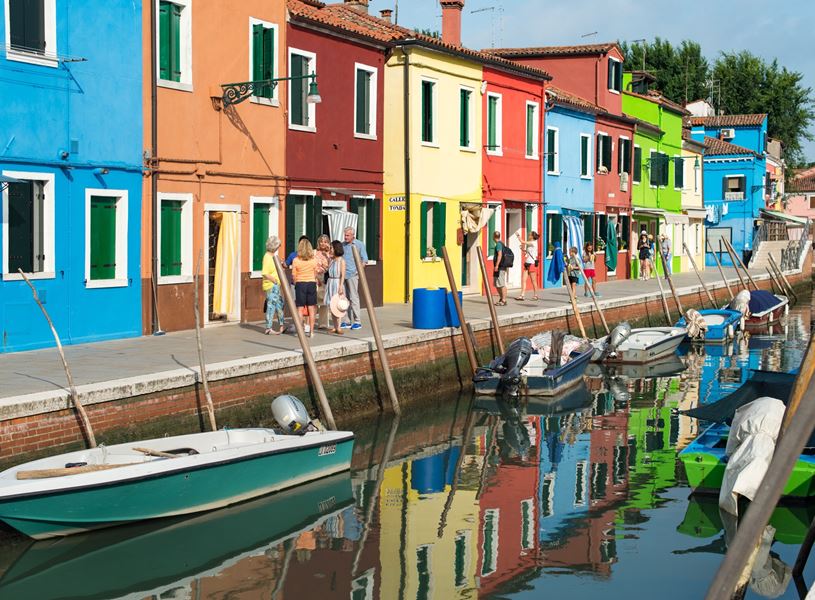 Picturesque Burano in Venice, Italy