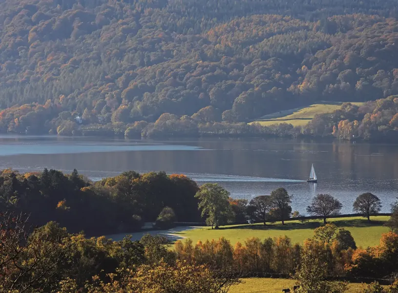 Scenic view of Lake Windermere, Windermere, England