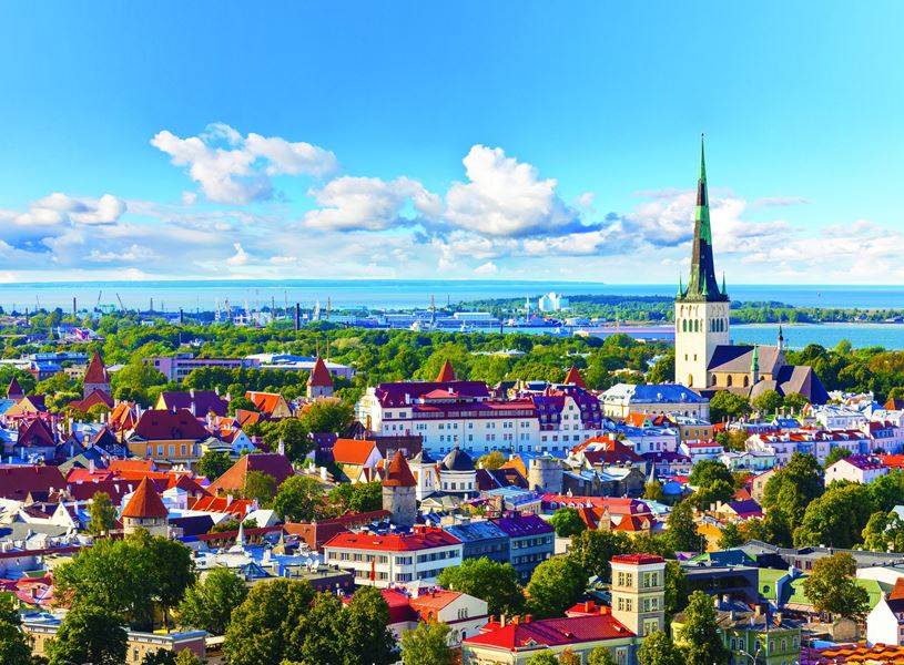View of Tallinn Old Town, Eston