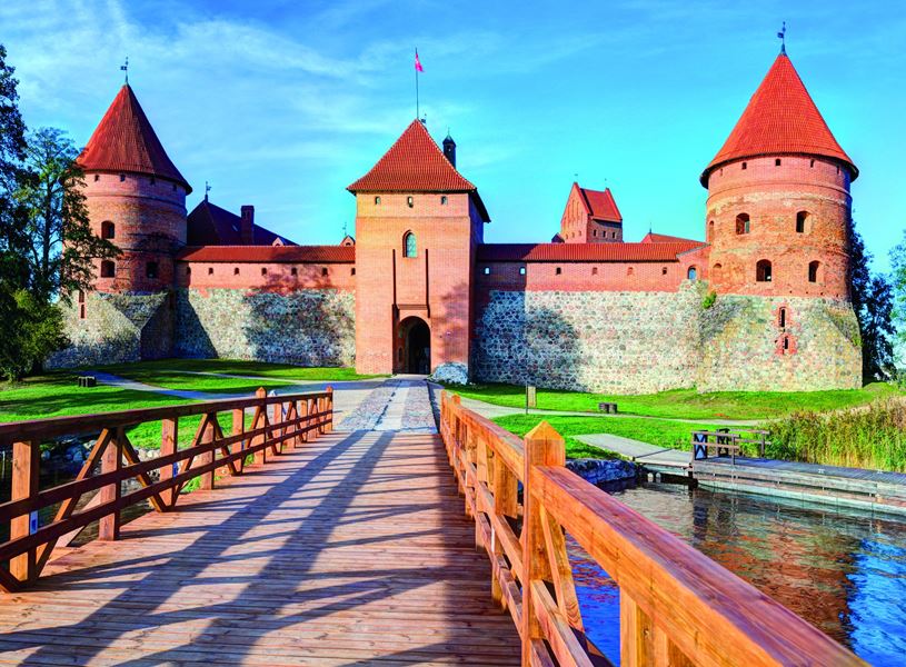 Entrance to the Trakai Castle, Vilnius, Lithuania