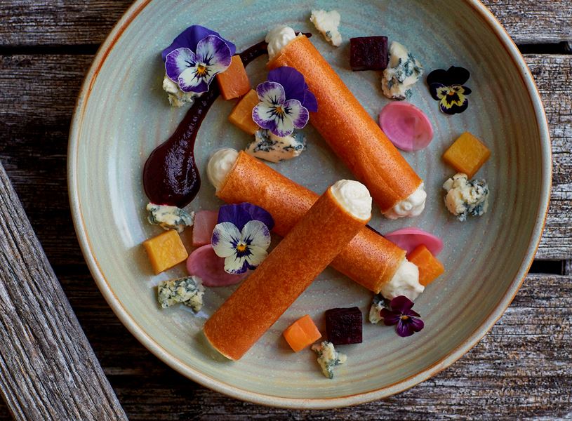 Enjoy a delicious Celebration Dinner at your hotel, Summer Lodge Country House Hotel and Spa, Evershot, England