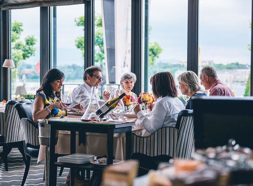 Guest enjoying a welcome dinner Dubrovnik Croatia