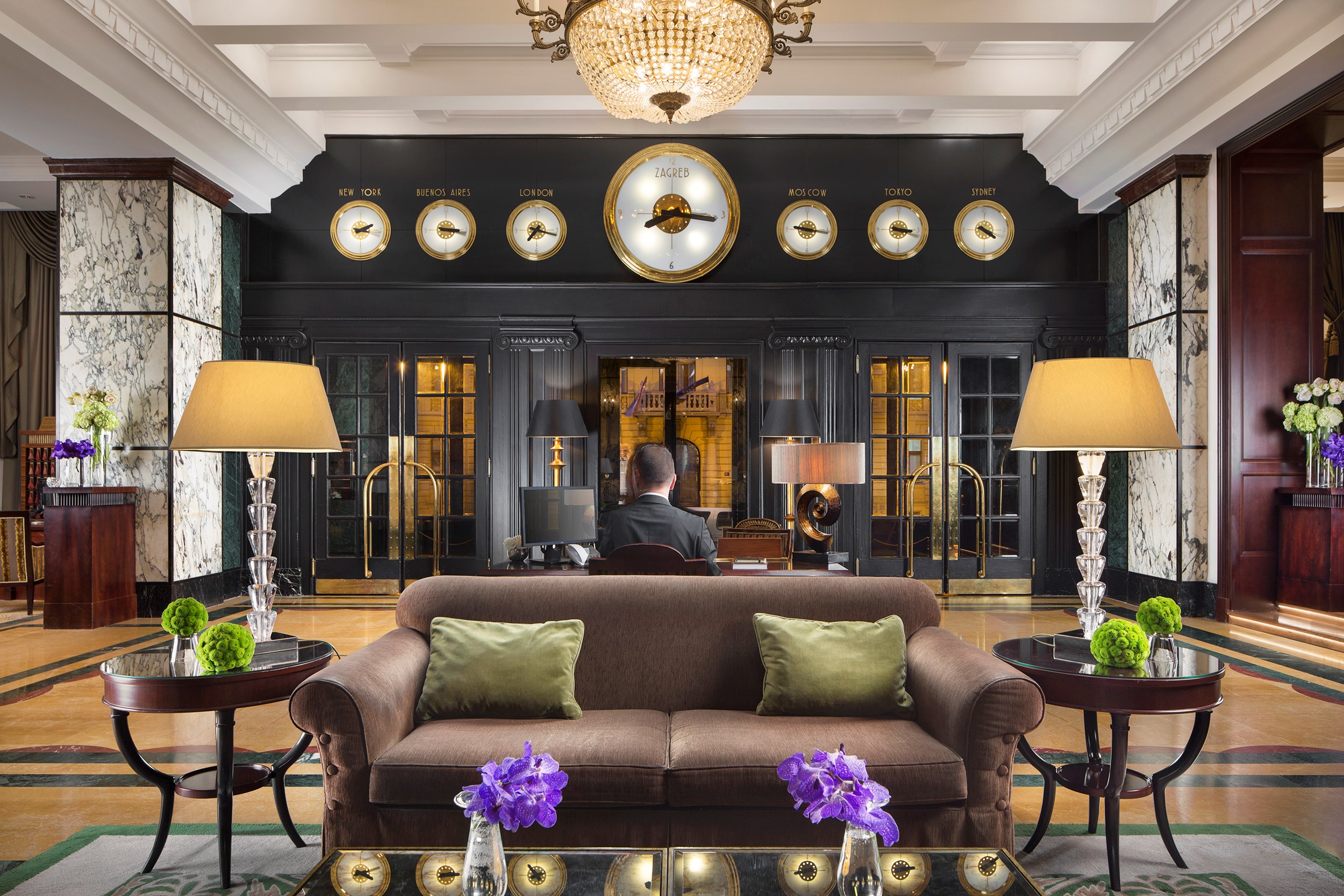 Lobby in The Esplanade Zagreb, Croatia