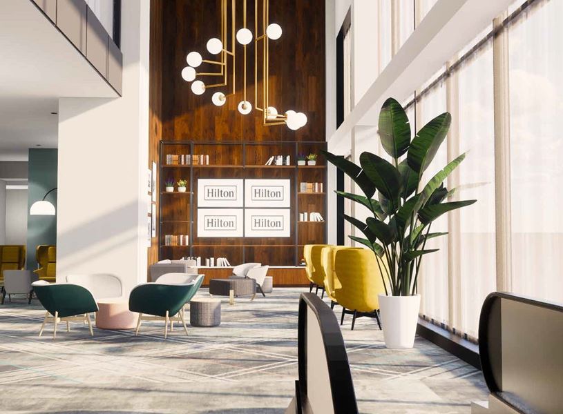 Lounge, Hilton Quebec City, Quebec, Canada