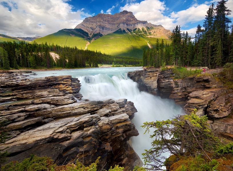 Landscape, Athabasca Falls, Jasper, Canada