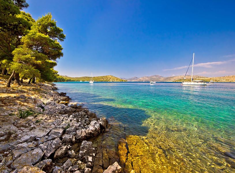 Cruise past Roman ruins, Kornati NP, Croatia​