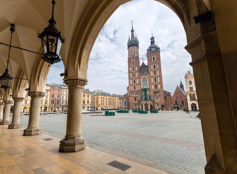 Krakow market square, Poland