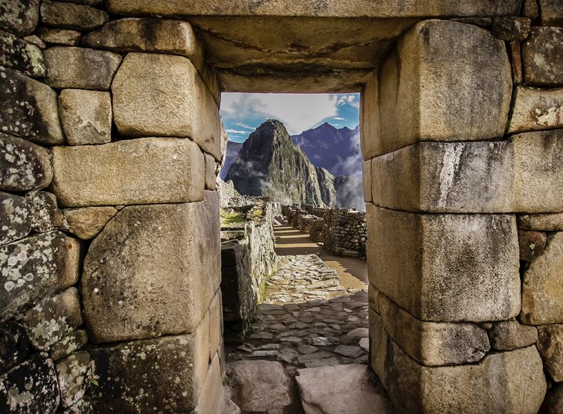 Sightseeing at Machu Picchu, Peru