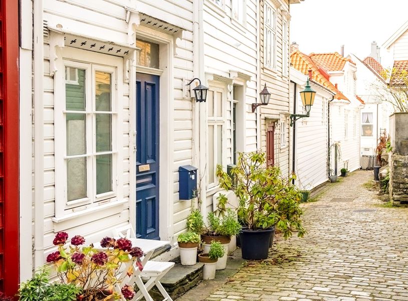 Wooden buildings in Bergen, Norway