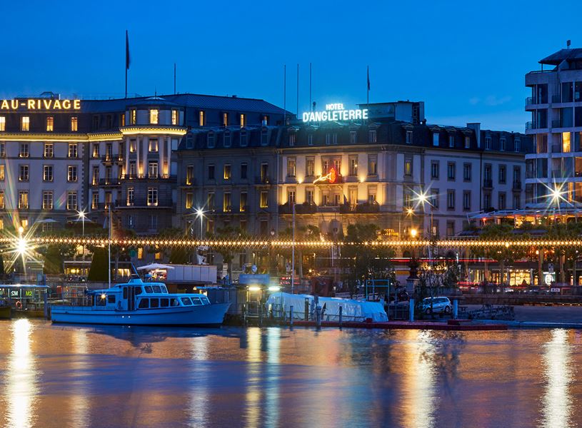 Exterior of the Hotel D'angleterre Geneva, Switzerland