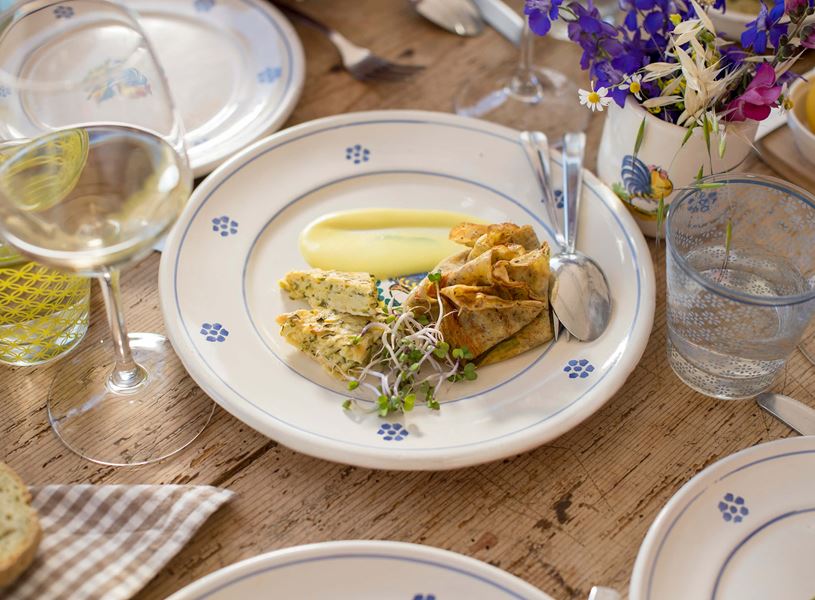 Enjoy a Farm to Table meal.