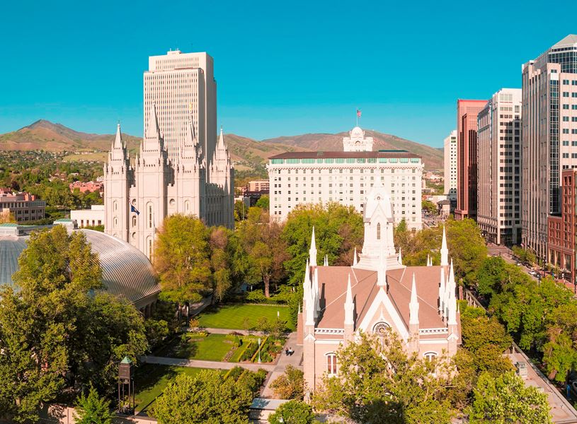 Mormon Tabernacle Temple Square, Salt Lake City, USA