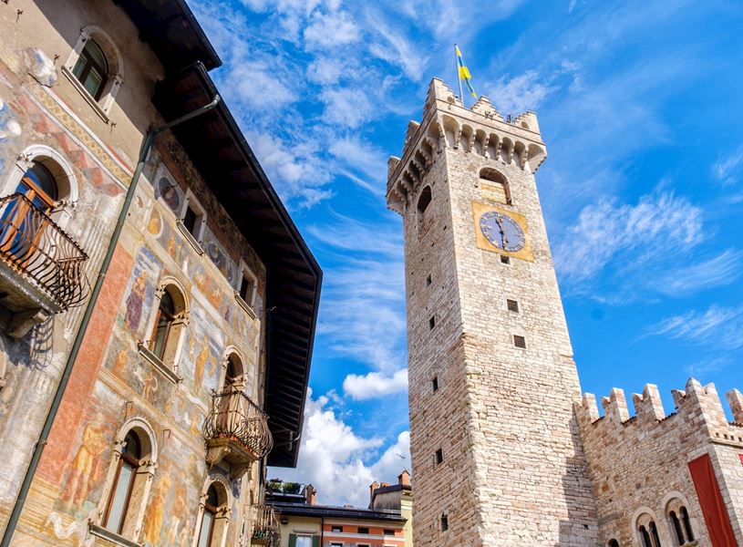 The Torre Civica in piazza duomo, Trento, Italy