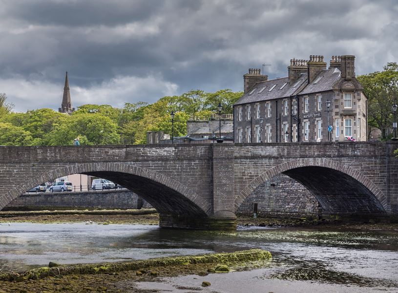 Historic bridge in Wick, Scotland
