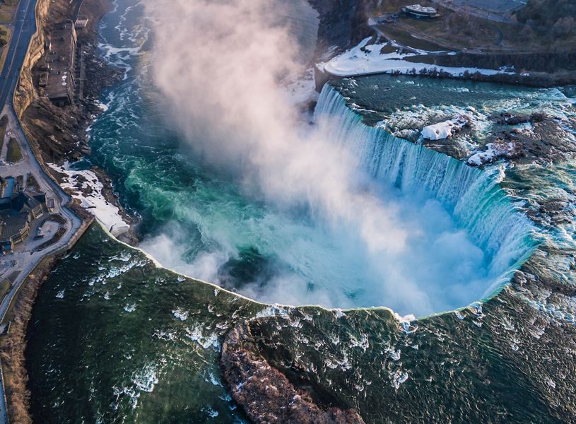 Aerial View of the Horseshoe Falls, Niagara Falls, Canada